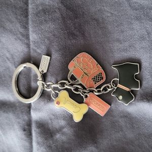 Authentic Coach Scottie Dog Keychain